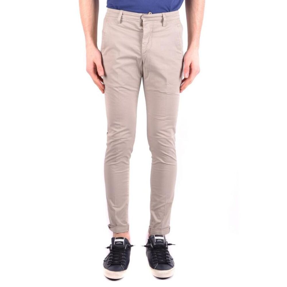 Dondup Slim Fit Casual Pants Men Beige